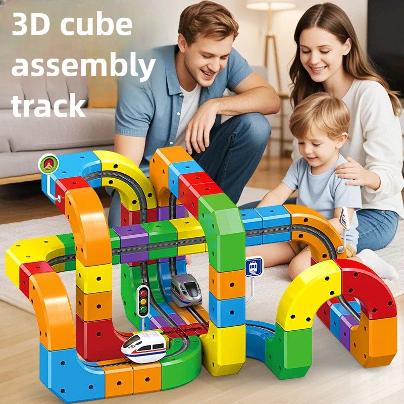 DIY Cube Track – Creatief & Actief – Creatieve DIY Treinbaan